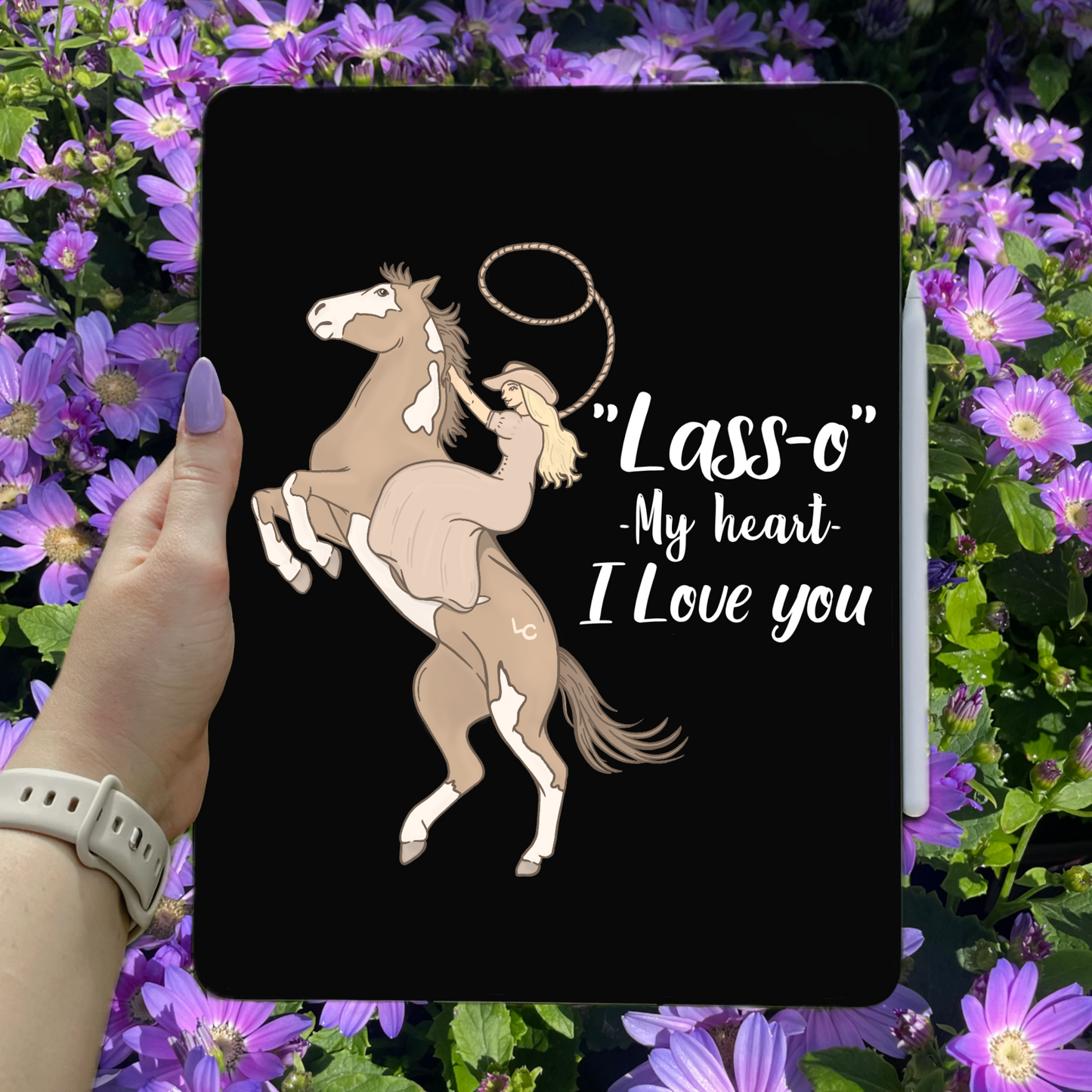 Lass-o my heart - PNG File