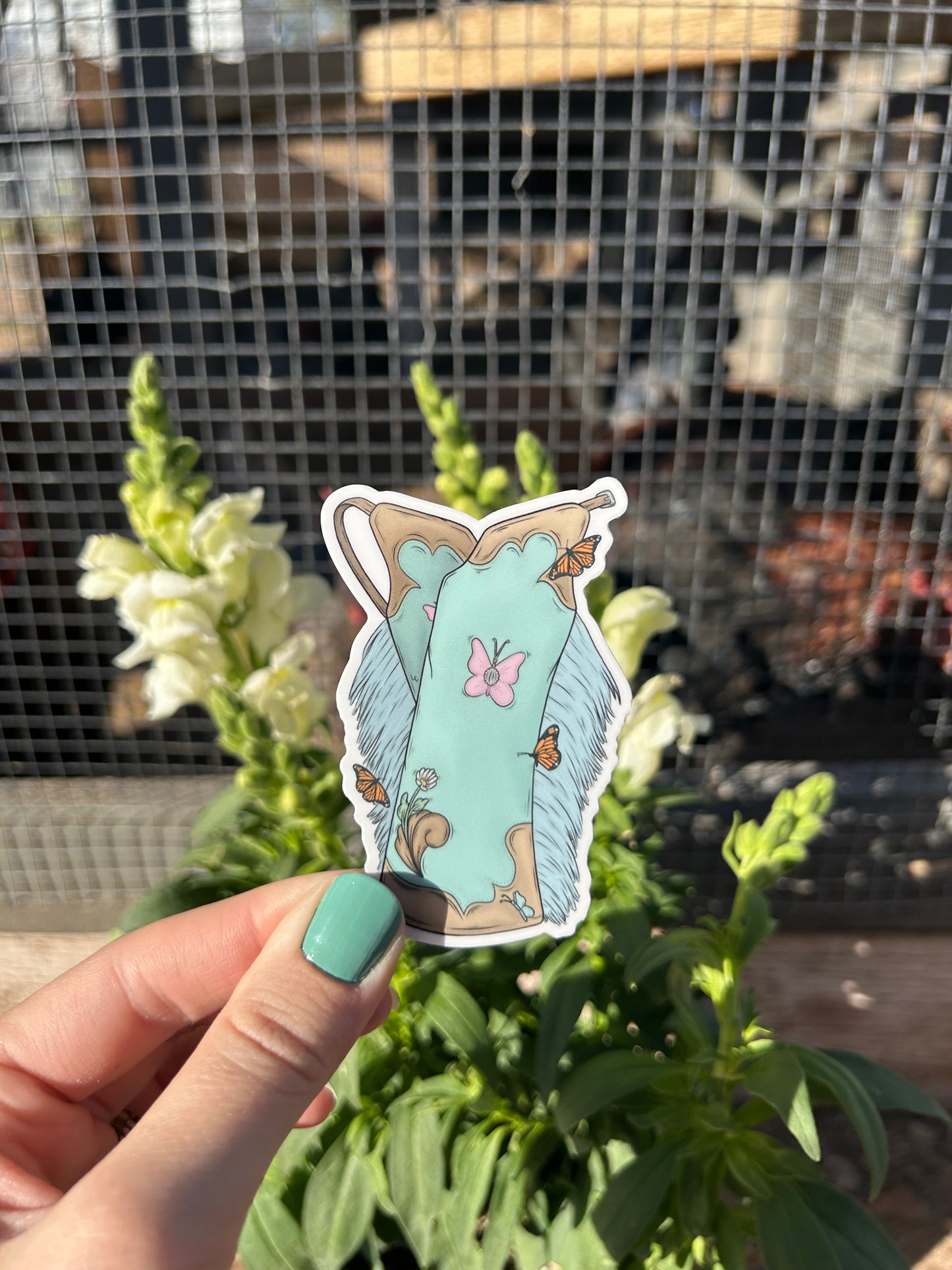 Blue Butterfly Leggings