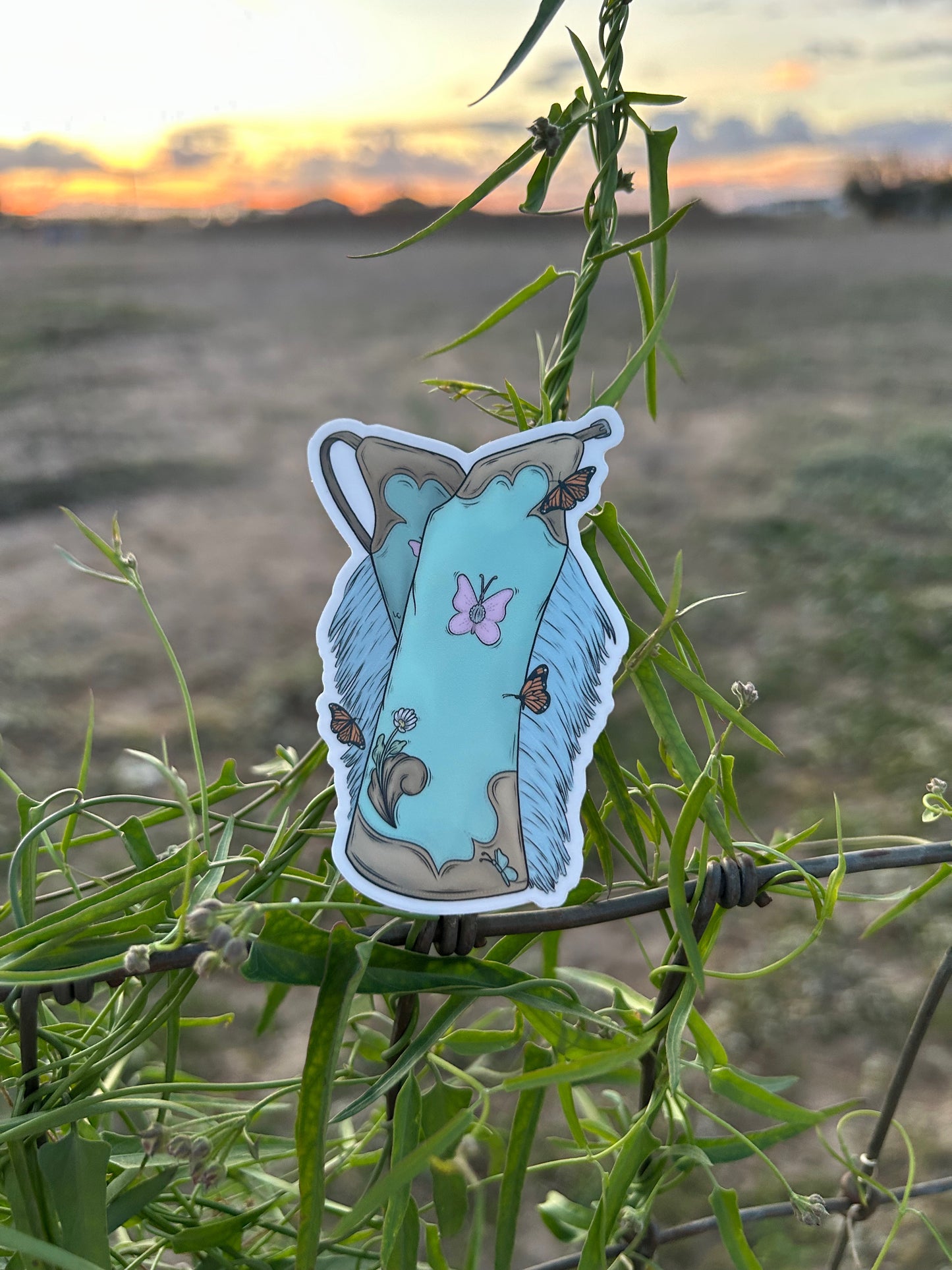 Blue Butterfly Leggings