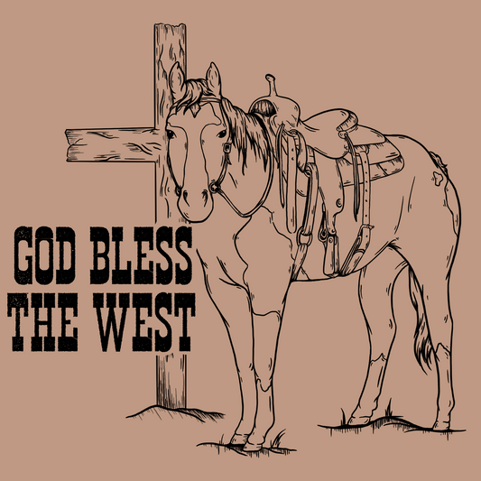 God bless the west - PNG File