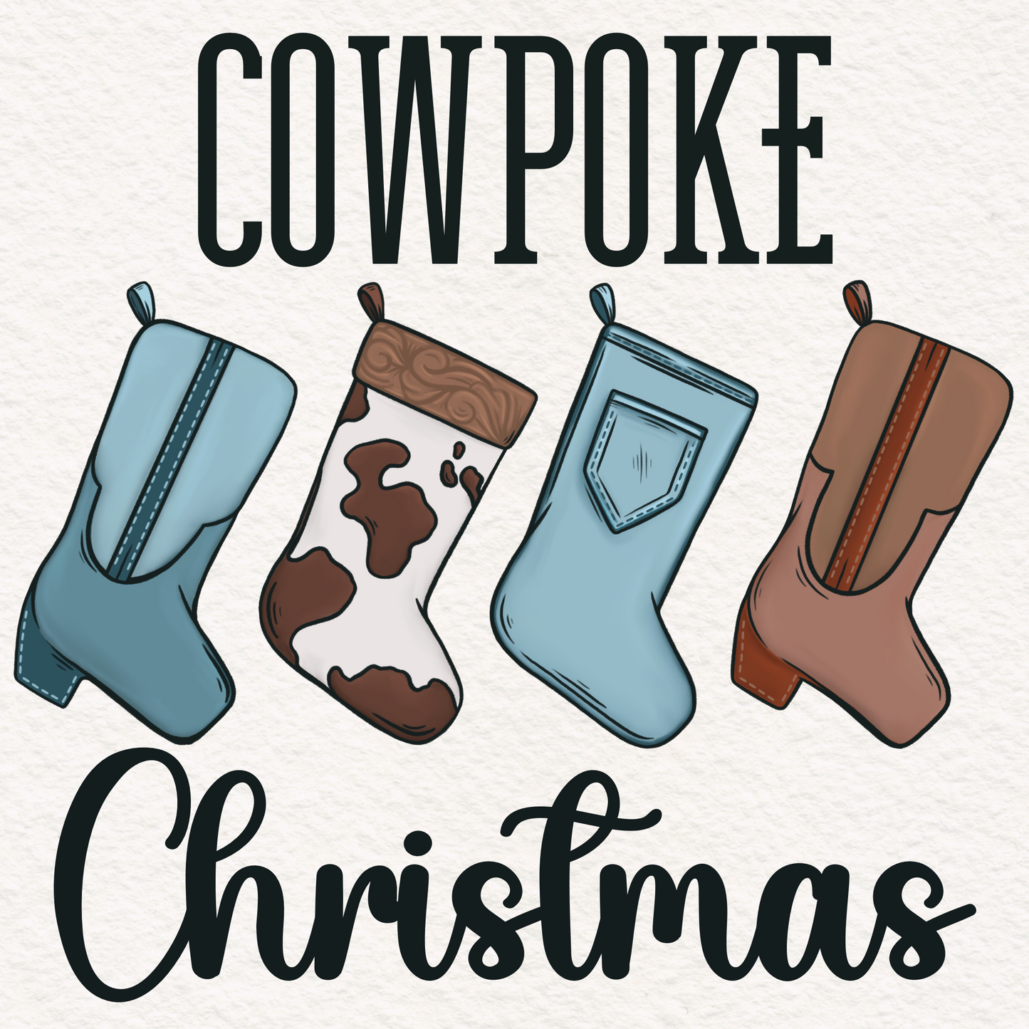 Cowpoke Christmas - PNG File
