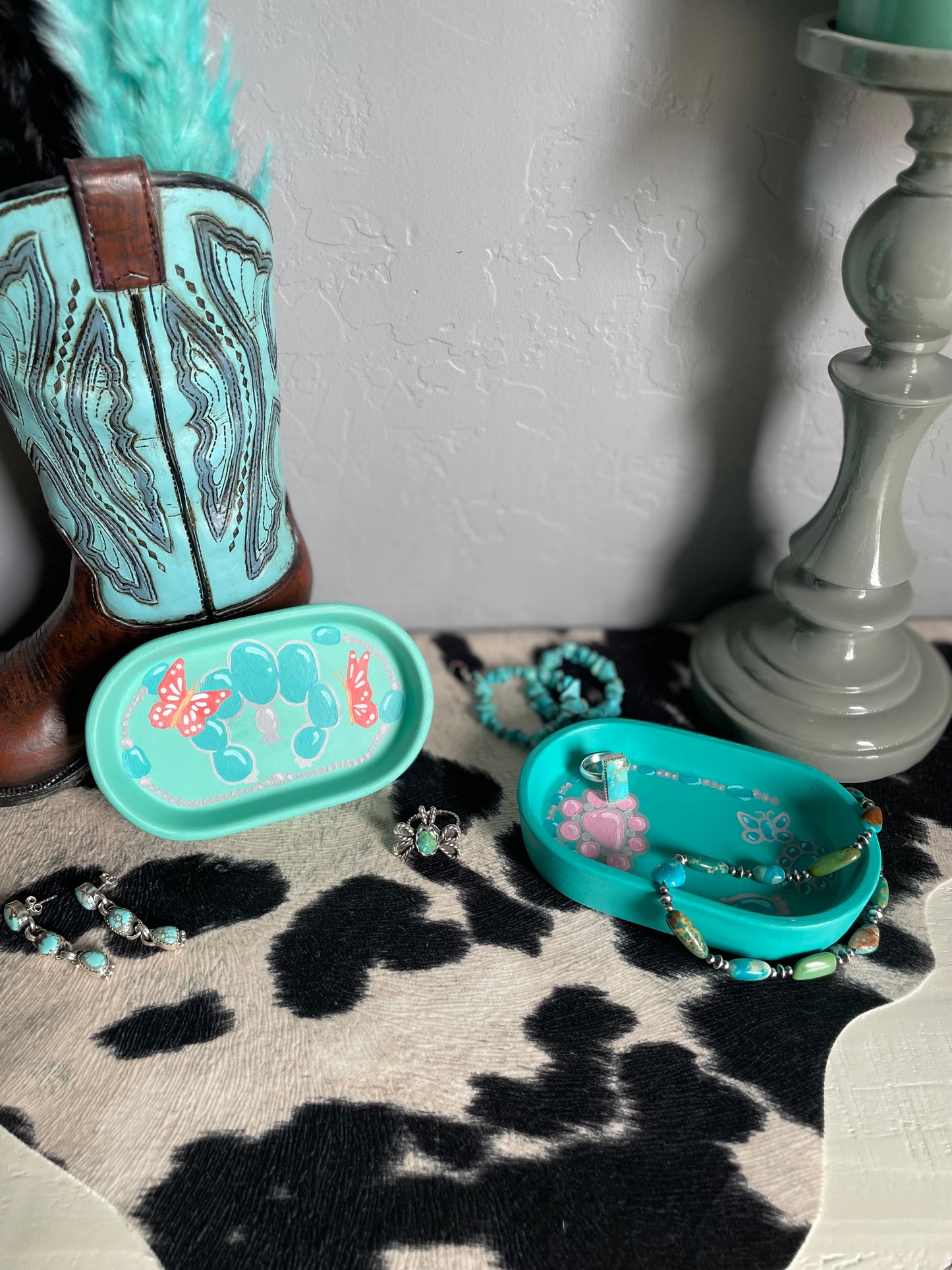 Squash Blossom Butterflies - Jewelry Tray